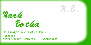 mark botka business card
